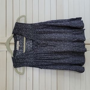 Women's Loft blue and white sleeveless blouse size small